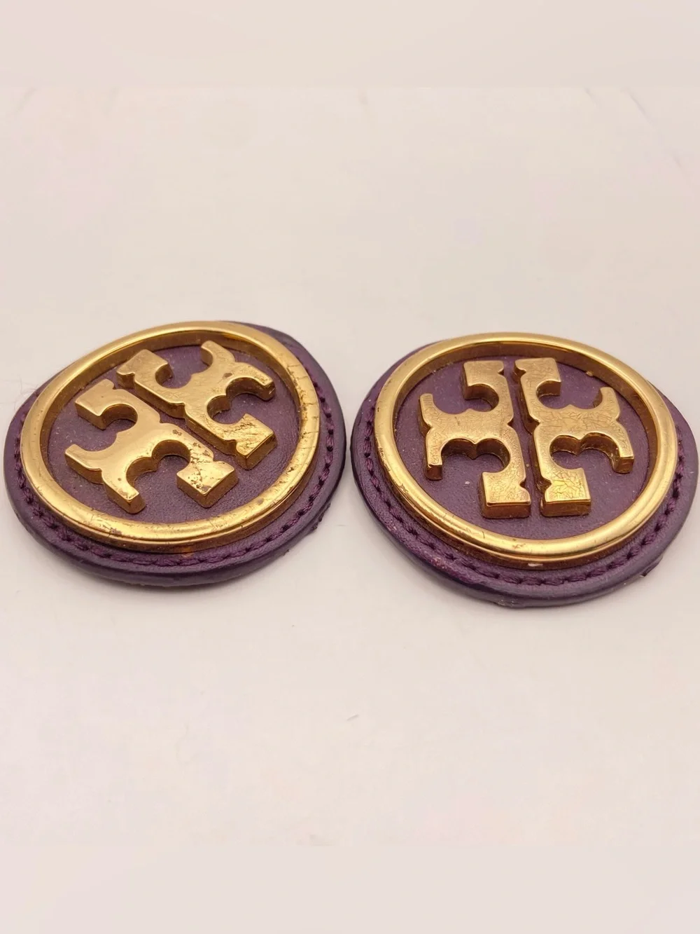 Tory Burch Gold Emblems Leather Round Replacement Pieces